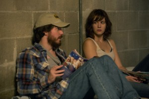 John Gallagher Jr. as Emmett, Mary Elizabeth Winstead as Michelle in 10 CLOVERFIELD LANE, by Paramount Pictures