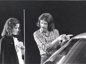John Carpenter on the set of Halloween