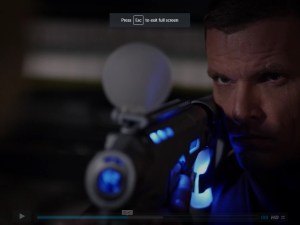 Still from the science fiction horror film Teleios